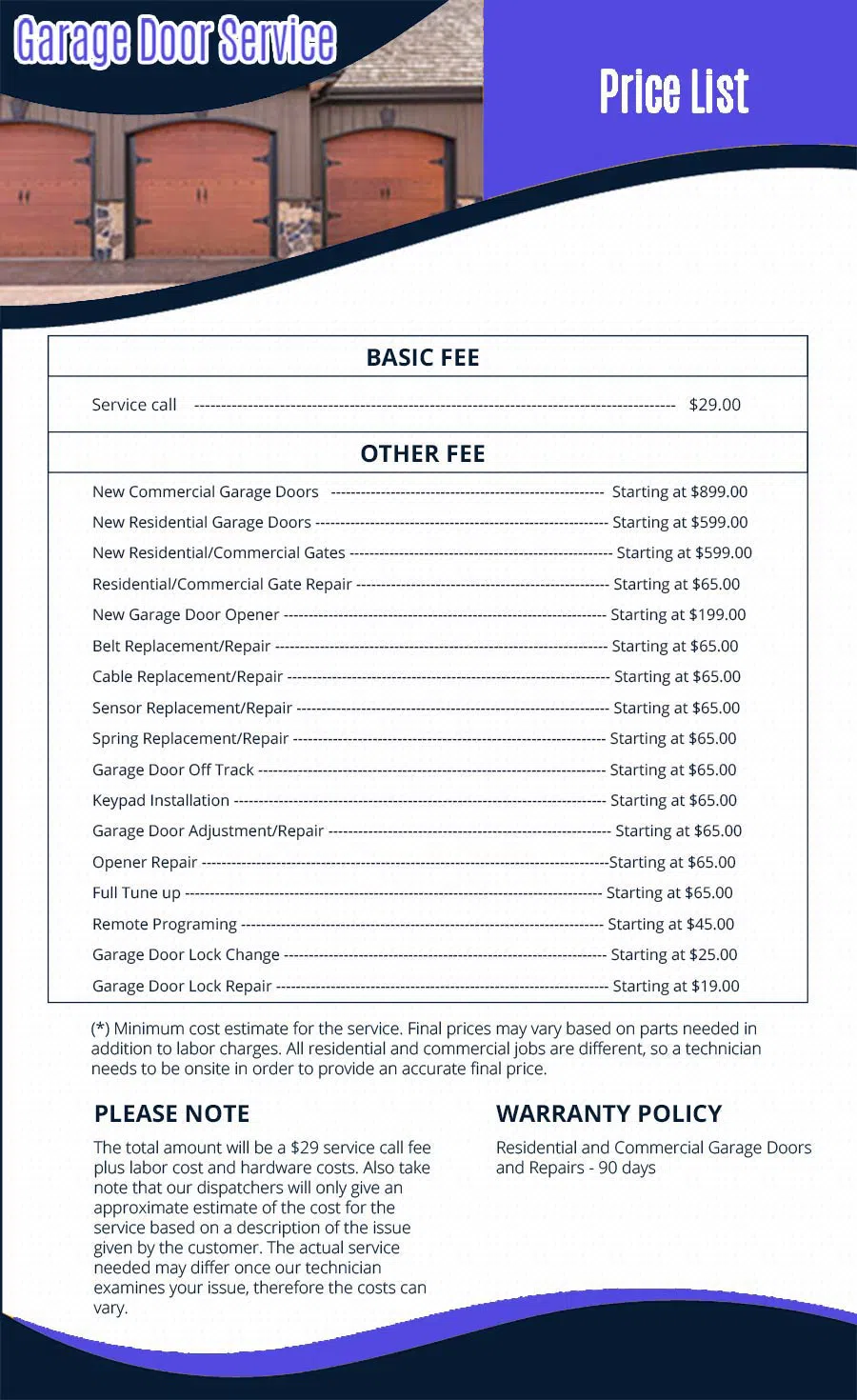 Neighborhood Garage Door Service Minneapolis, MN 612-836-9170